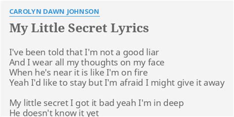 my little secrets lyrics